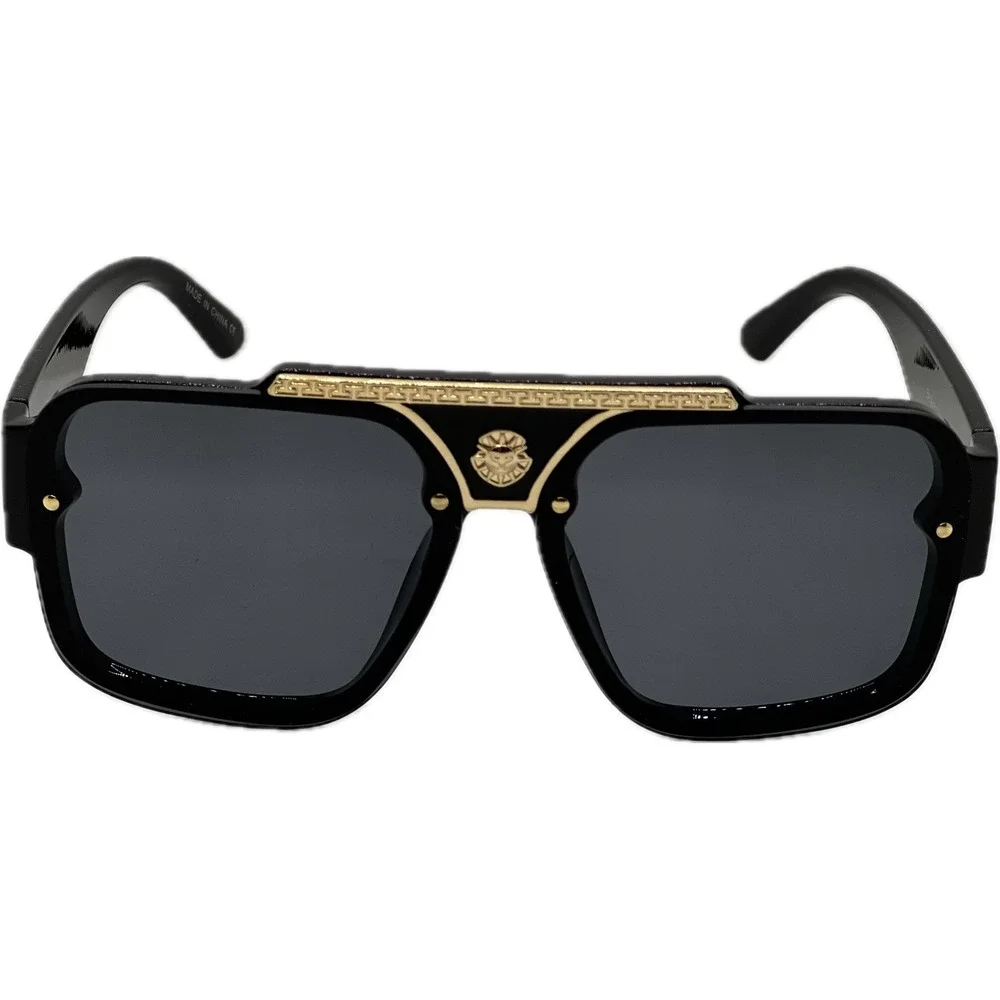 Dark Black Lens‎ Sunglasses Men Hip Hop Cholo Outdoor Gangs Style Large Lentes